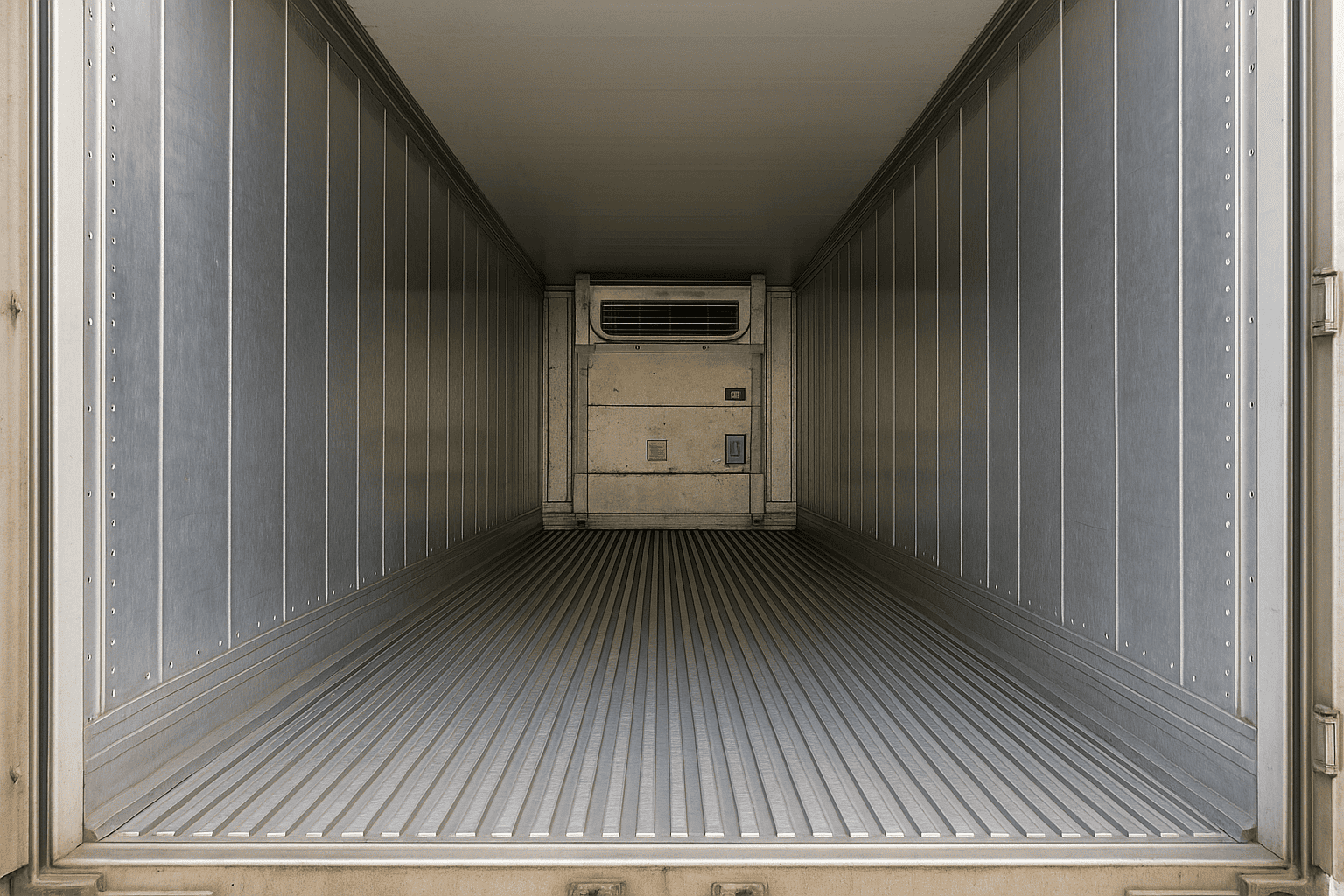 Inside view of reefer unit