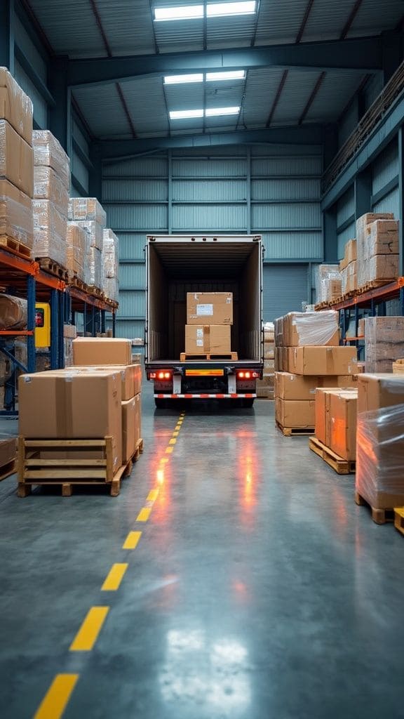 Reefer containers ready for loading